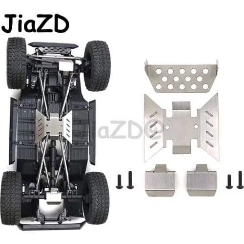 Metal Front Guard Axle Protective Plates Bottom Chassis Armor Set for Axial SCX10 III AXI03007 Jeep Wrangler RC Car Parts