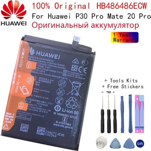 Hua Wei Original Replacement Phone Battery HB486486ECW For Huawei P30 Pro Mate 20 Pro Nova P20 Honor 10 P9 P9 Lite Phone Battery