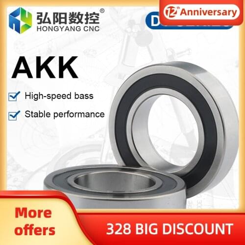 AKK P4 / P5 bearing single pair 7004 deep groove ball bearing high speed bearing steel sealed four-disk spindle motor