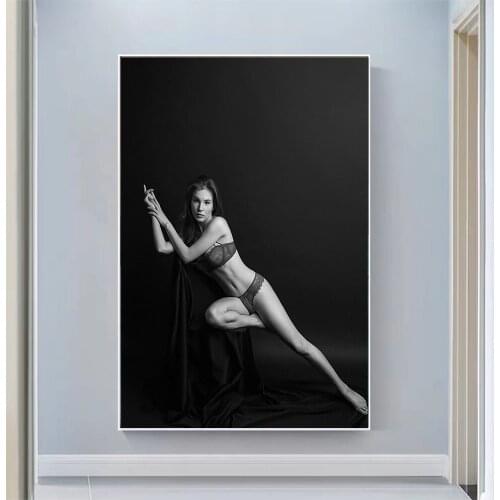 Anna Kudinova Sexy Model Pretty Girl Swimsuit Pose Wall Silk Cloth HD Poster Art Home Decoration Gift