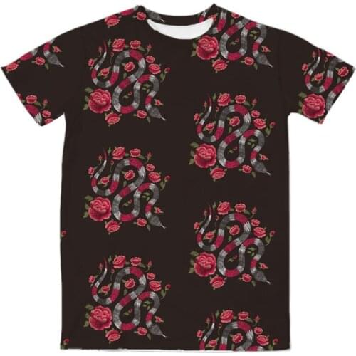 REAL American US SIZE Luxury Snake Custom made 3D Sublimation Print T-Shirt plus size 3xl 4XL 5XL 6XL