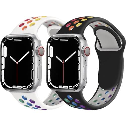 Pride Edition Strap For Apple watch band 44mm 40mm iwatch band 42mm 38mm silicone bracelet Apple watch series 3 4 5 SE 6 Strap