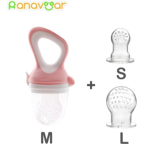 3 Size In 1 Baby Nipple Food Fruit Milk Feeding Bottles Nibbler Learn Drinking Water Straw Handle Teething Pacifier