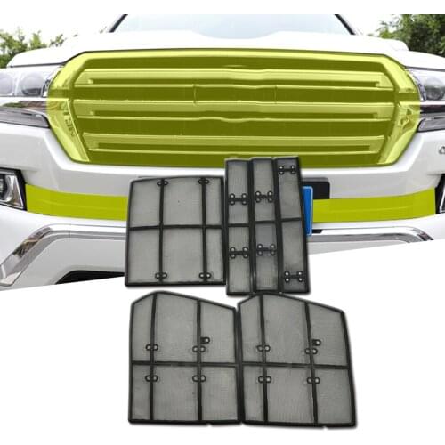 Exterior Front Grille Grill Net Molding Cover Trim For Toyota Land Cruiser Prado FJ150 2018 Air Intake Grid Strip Middle Net