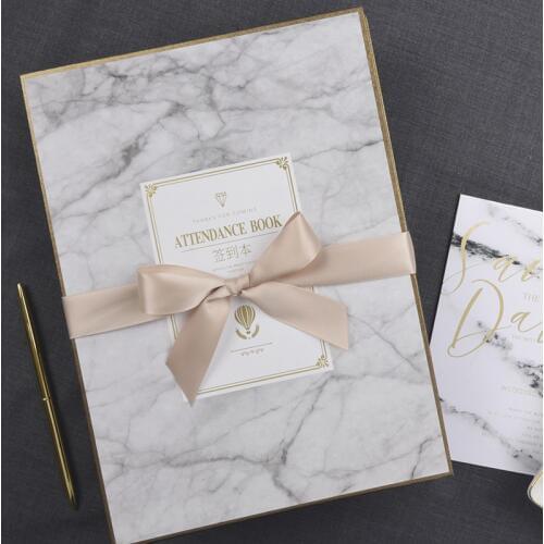 High-end custom wedding sign-in business meeting student graduation guest book guest gift record