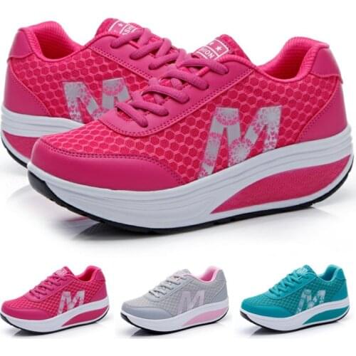 Womens Vulcanized Shoes Lace-up Platform Casual Shoes Breathable Hard-wearing Sneakers Lightweight Low Top Letter Walking Shoes