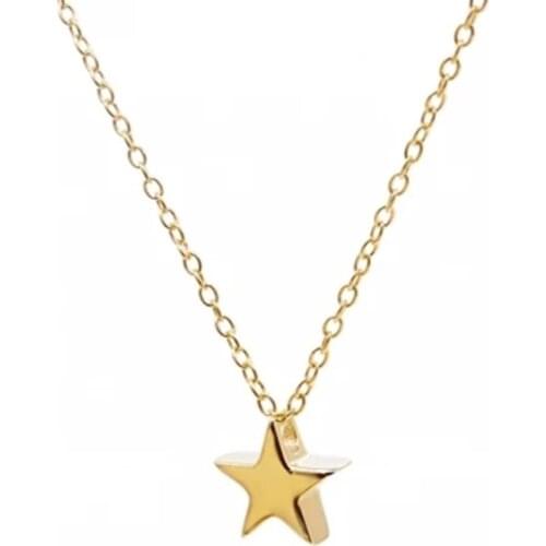 CANNER Silver Mini Star Necklace 925 Sterling Silver Necklace For Women 2020 Gold 18k Jewelry Chain Choker Necklace Collares