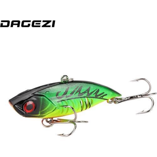 DAGEZI Hard VIB Fishing Bait With Ball Inside 1Pcs Fishing Lure Ice Sea Bass Bait Fishing Tackle Isca Artificial Bait Crankbait