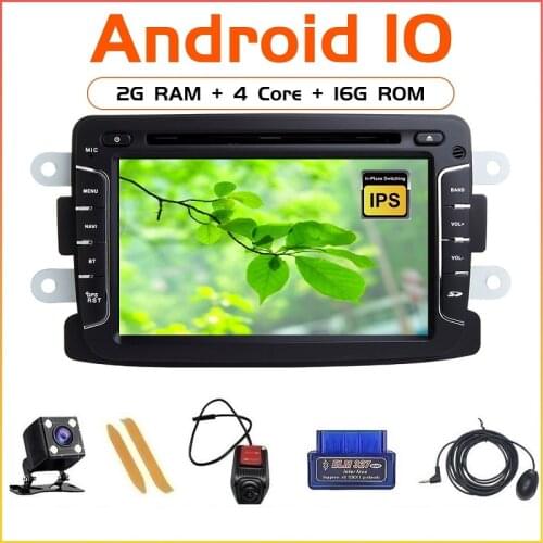 ZLTOOPAI Android 10 For Renault Duster Dacia Logan Sandero Xray 2 DVD Central Cassette Multimedia Player