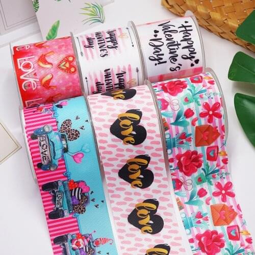 10 Yards 3inch 75mm Cartoon Printing Grosgrain Ribbon For Hair Bows DIY Crafts Handmade Accessories 48463