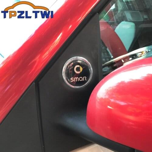 3D Metal Logo Car Sticker For Smart Emblem Badge Stickers Decal For Smart Fortwo Forfour 451 450 453 452 454 Car Accessories