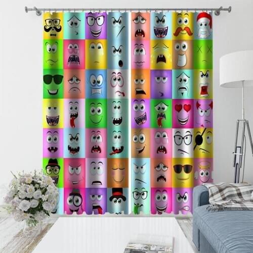 Window Treatment 3D Window Curtains cartoon Curtains For Living Room Kids Bedroom Drapes Blackout Shade Blinds