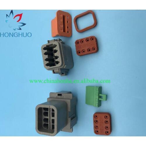 5 pcs DT04-8P DT06-8S Kit forDeutsch DTseries 8 Pin Waterproof Electrical Wire Connector plug Kit 22-16AWG