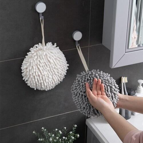 Absorbent Multi Purpose Hanging Type Wipe Hand Towel Super Fast Drying Soft Coral Velvet Soft Kids Cleaning Towel Hanging