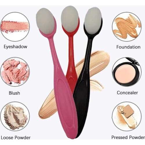 Colorful Toothbrush Type Makeup Foundation Blender Brush for Liqiud Foundation BB Cream Blush Powder Concealer Makeup Brush