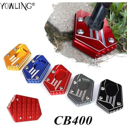 Motorcycle Side Stand Enlarge Plate Kickstand Extension For HONDA CB400 CB 400 2013-2015 2016 2017 2018 2019 2020 Accessories