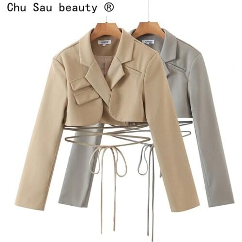 Женские пиджаки с коротким рукавом Chu Sau beauty China At AliExpress
