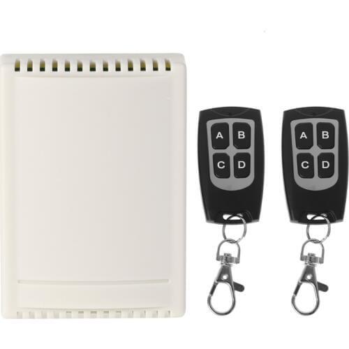 DC 12V 4CH Wireless Remote Control Switch 1 Receiver + 2 Transmitters 433MHz