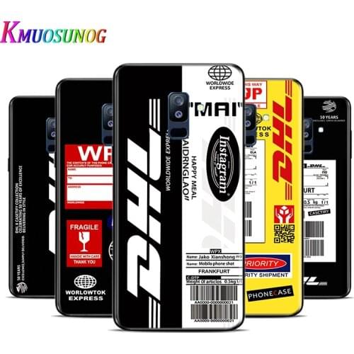 Dhl Express For Samsung Galaxy A9 A8 Star A8S A7 A6 A6S A5 A3 Plus 2018 2017 2016 A750 Black Phone Case