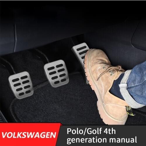 Car Foot Pedal Pads Covers For VW Bora Jetta Mk4 98-04 Golf Mk4 98-05 New Beetle 2002-2010 Polo Mk4 9N 9N3 MT Accessory