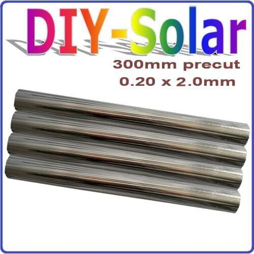 1kg Solar Cell Soldering Wire diy solar panels 0.2*2.0mm solar cell tab wire 300mm precut,156mm Mono Poly Solar Cell PV Ribbon