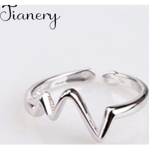 JIANERY Korean Sweet Silver Color Geometric Rings For Women Punk Antique Rings Boho Statement Jewelry Anillos