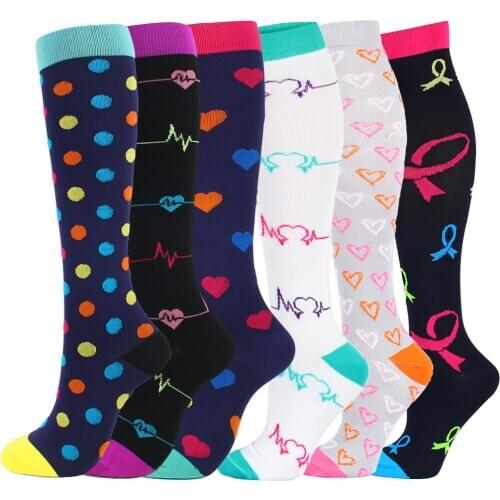 Compression Socks Fit For Outdoor Sports Black Compression Socks For Anti Fatigue Pain Relief Unisex Stockings