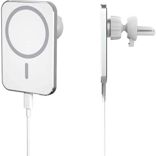 Magnetic Qi Car Wireless Charger Stand Dashboard Air Vent Bracket For IPhone 12 11 Pro X XR XS Max Samsung S9 S8 S10 S20 S21