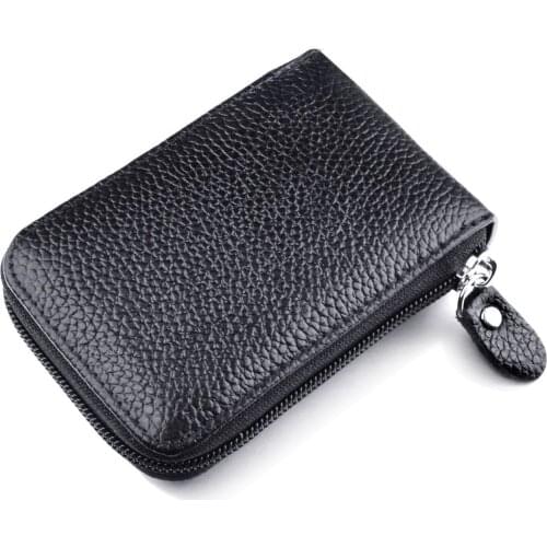 Unisex Mini Wallet Coin Purse Cards ID Holders Solid PU Leather Wallets New Black Blue Coffee