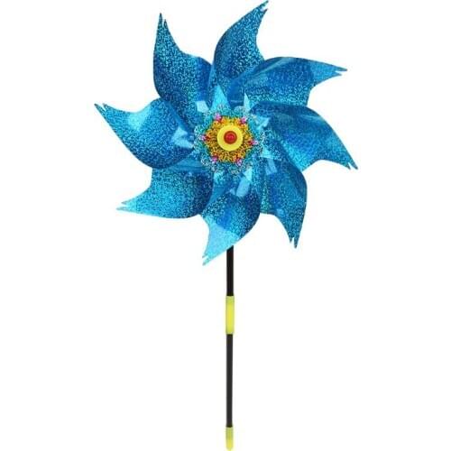 Wind Wind Spinner Windmill Toys Kids Children Gifts Garden Decoration Rotation Glitter Sequin Windmills Glow Colorful Toy Home