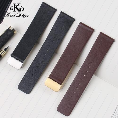 Leather strap Soft and comfortable Mens and womens retro watch chain smart accessories 15 16 18 20 22mm General dimensions