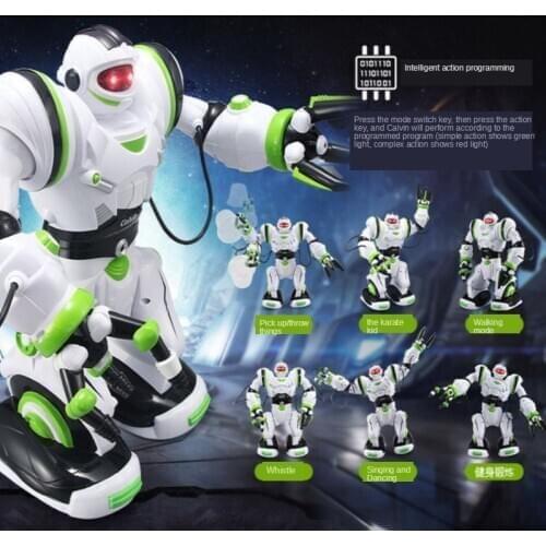 2020 NEW Intelligent Remote Control Fighting Robot With LED Light Touch Robot Sing And Dance Programming Mode Educational Toys