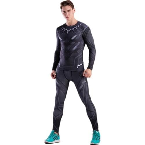 High Quality 3D Printed MMA Sets Tracksuit New Design Jogging Tops And Leggings For Male