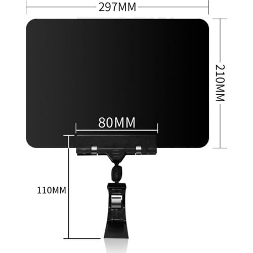 2pcs A5 Fruit Price Display Stand Supermarket Waterproof Erasable Label Vegetable Fresh Aquatic Product Promotional Brand