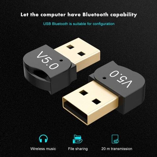 USB Bluetooth Adapter 5.0 Bluetooth Audio Receiver Supports Win8/10 Computer Bluetooth Wireless Transmission Adapter