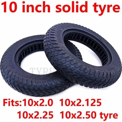 High Quality 10 Inch Hollowing Out 10x2.0 10x2.125 10x2.25 10x2.50 Solid Tyre 1 Pcs for Electric Scooter Accessories