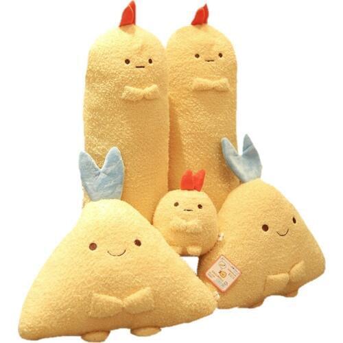 Japan Tempura fried shrimp Long Pillow Cute shrimp Food Foll toys Sleeping Shrimp Lying Nap sleeping pillow Cushion For Girl