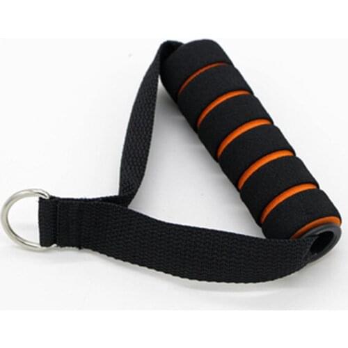 1Pair Tricep Rope Cable Attachment Handle Bar Resistance Gym Training Band D-Ring Spring Pull Rope Cable Bar Elastic String