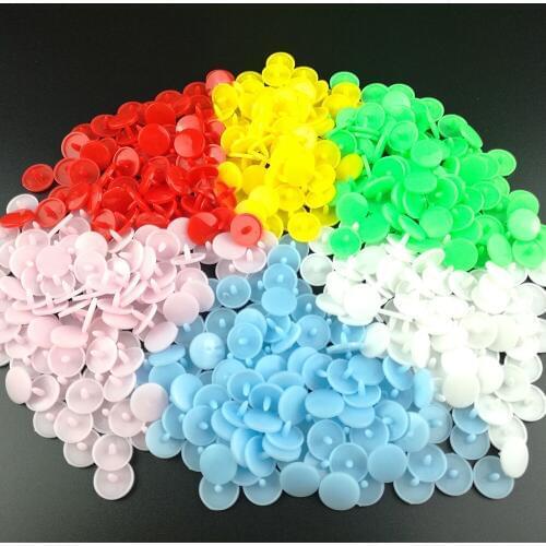 100 Sets T5 Baby Resin Snap Buttons Plastic Snaps Clothing Accessories Press Stud Fasteners Snap Buttons