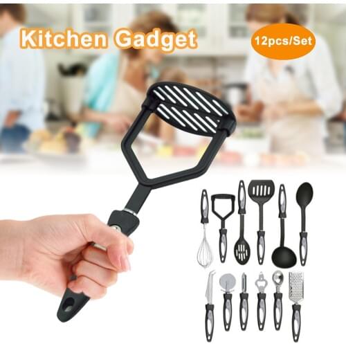 12 Pcs Kitchenware Silicone Heat Resistant Kitchen Cooking Utensils Non-Stick Stainless Steel Handle Cooking Tools Gadget Sets 2