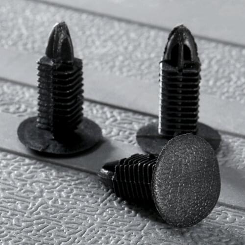 50Pcs Auto Fastener 8x8mm Hole Plastic Rivets Retainer Clips Car Automobiles Bumper Fender Rivet Door Trim Panel Clips