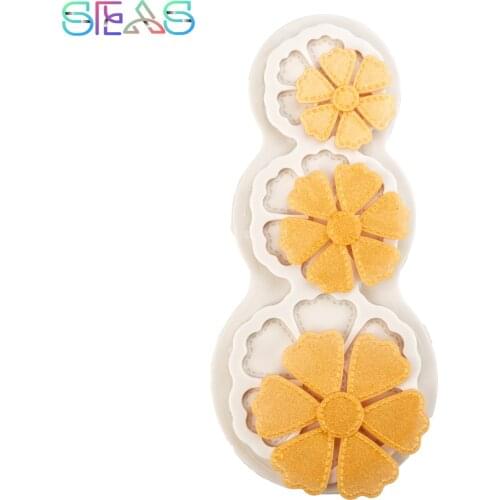 Free Shipping Baking Tray Biscuit Mould Silicone Mold Manual Chocolate Fondant Mould Cake Decoration Mould Flower Pastry Tools