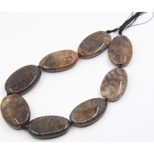 Approx 8pcs/str Beautiful Black Coral Jades Slab Nugget Beads,Smooth Natural Chrysanthemum Stone Agates Slice Pendants Jewelry