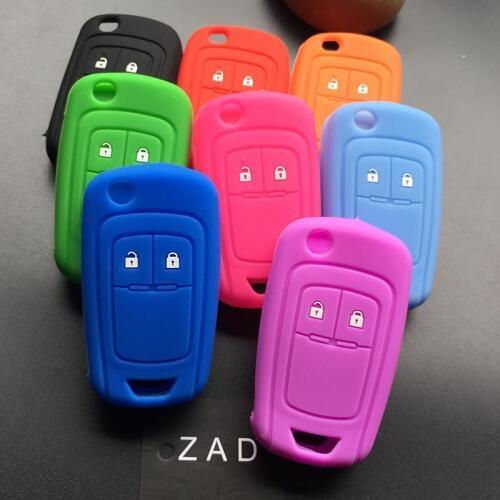 ZAD silicone rubber car key cover case For Chevrolet Cruze Aveo Malibu Cruze Spark Sail for buick Key Case