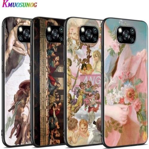 Vintage famous painting art For Xiaomi Poco X3 NFC M2 X2 F2 F3 C3 M3 F1 Pro Mi Play Mix 3 A3 A2 A1 6 5 Lite Soft Phone Case