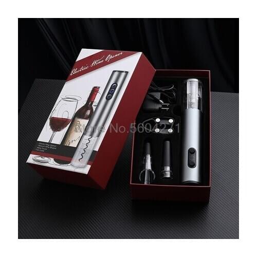 Electric Wine Opener Gift Box Set Stainless Steel Wine Opener Household Wine Opener Automatic Bottle Opener Screwdriver
