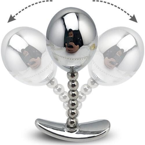 Flexible Stainless Steel Anal Plug Safe Anal Balls Dilatador Anal Expander Butt Vaginal Plug Prostate Massager Adult Sex Toys