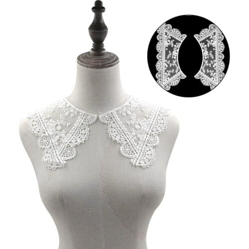 40GC Lace Detachable Half Shirt Blouse Polyester Neck Ruff Neck Collar Fake Collar Mini Cape Doll Collar Choker