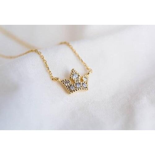 30PCS/lot Fashion rhinestone necklace Noble crown necklaces for women