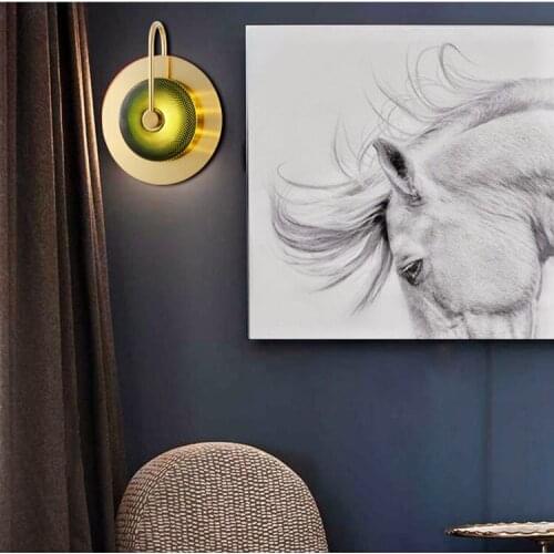 Wall lamp corridor wall lamp light luxury sitting room background wall lamp LED lamp of bedroom the head of a bed